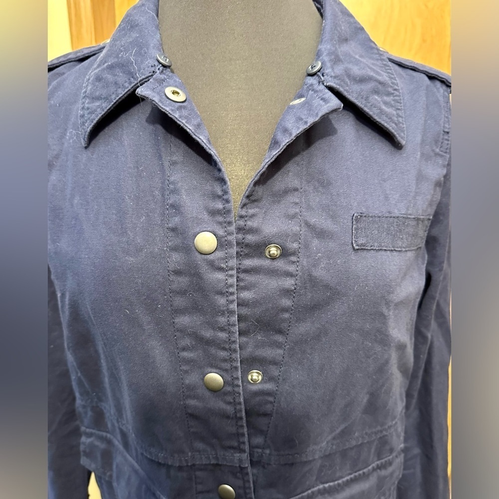 Gap navy blue military style utility jacket XS - Picture 7 of 11